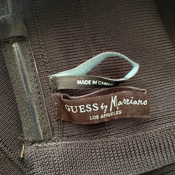 Guess By Marciano Black Mini Bandage Night Out Dress - Picture 5 of 7